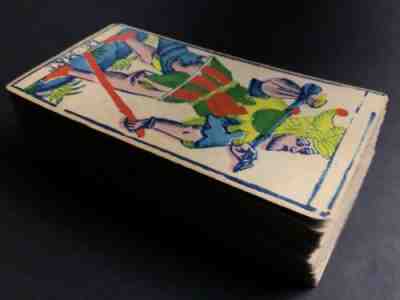 c.1870 Conver Tarot de Marseille Complete 78 Cards Old French Rare Parisian Deck