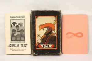 Vtg. 1970's Aquarian Tarot Deck David Palladini Morgan Press Pink Back RARE