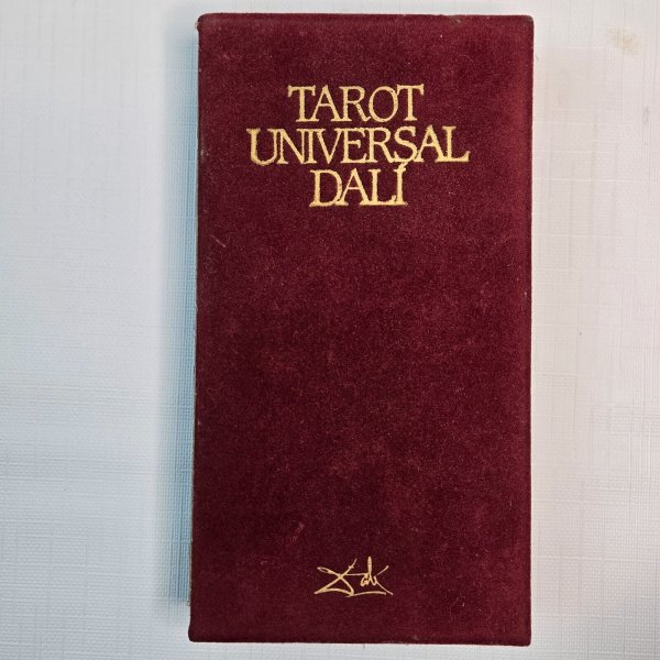 ORIGINAL DALI Tarot 78 Card Gilded Edge Deck, Red Velvet Box, Booklet, Not Used