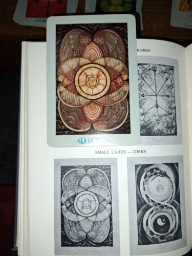 1st Ed. 1973 Thoth Tarot Cards complete deck w/original printing errors & Book