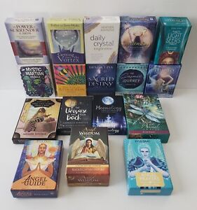 Lot Of 17 Box Sets Of Tarot & Oracle Card Decks with Guide Books