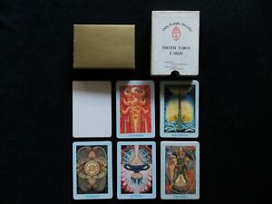 1969 Vintage Aleister Crowley THOTH Tarot Deck 79 Cards Blank OTO, Samuel Weiser