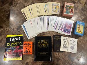 Oracle Tarot Card Deck & Book Lot - Gypsy Witch, The Parlour Sibyl & More