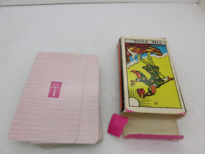 Vintage Pamela Colman Smith-Waite Tarot Card Deck Missing one Card  Pink Ankh