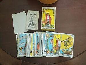 Rider Waite Tarot Card Deck  No Copyright 1971 Blushing Fool W/instruction, Cris