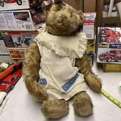 antique 24â? Old teddy bear Steiff??
