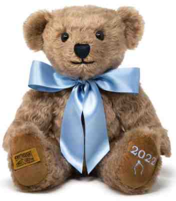 Merrythought 2022 Year Bear - limited edition collectable teddy - made in UK