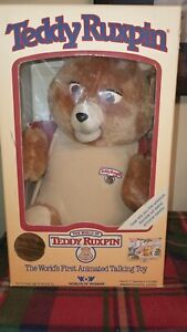 Teddy Ruxpin Doll 1985 Vintage Worlds Of Wonder WOW - Mint Condition!