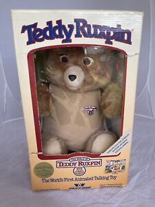 Working Teddy Ruxpin (Worlds Of Wonder) Vintage 1985 In Original Box with tags!