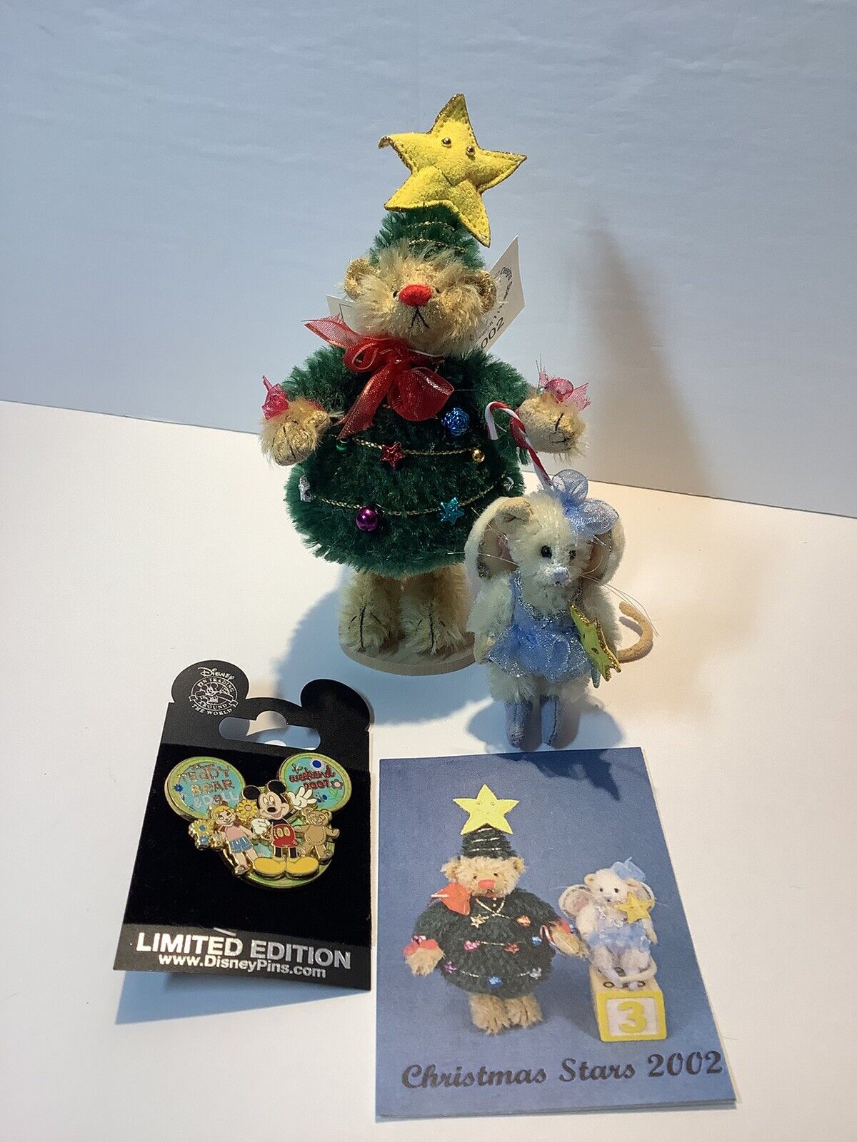 DEB CANHAM CHRISTMAS STARS TEDDY BEAR & BALLERINA MOUSE LIMITED EDIT #41 Of 200