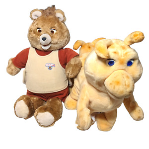 Teddy Ruxpin Original 1984 / 1985  Talking, Grubby Worm, Working Lot  See info