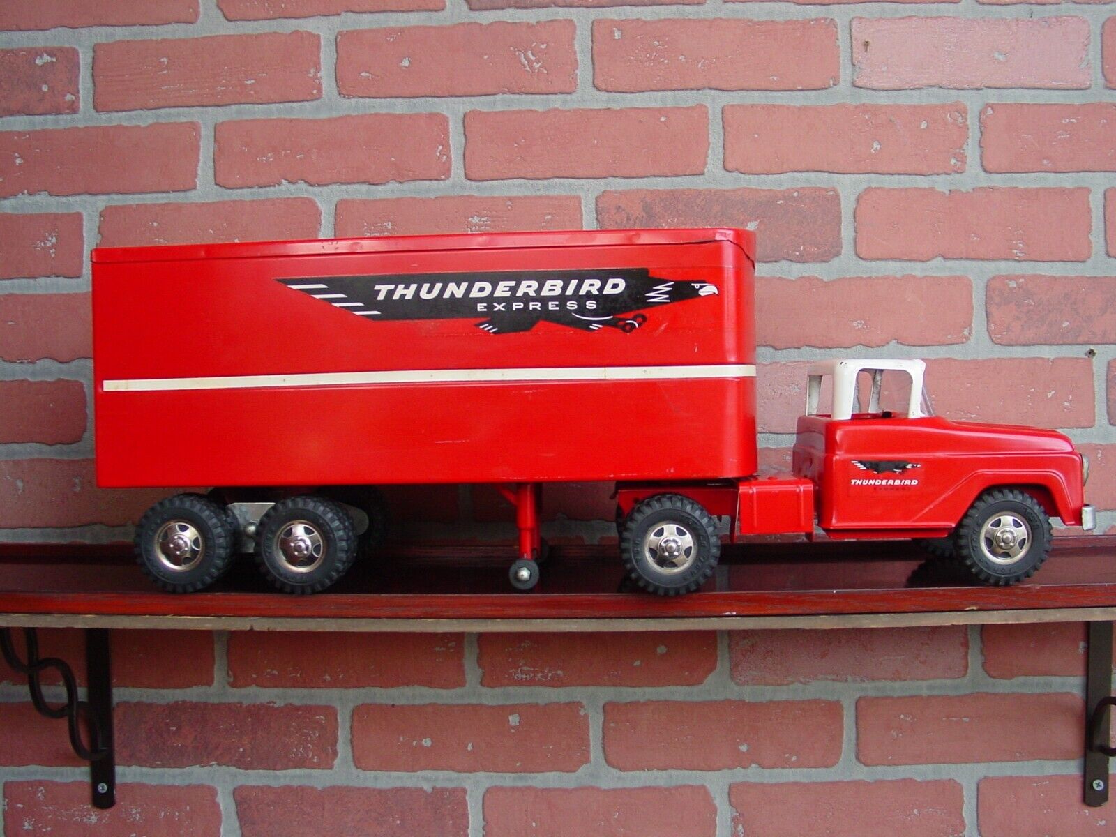 Vintage Pressed Steel Tonka Toys Semi Truck Advertising 1950s Original Box