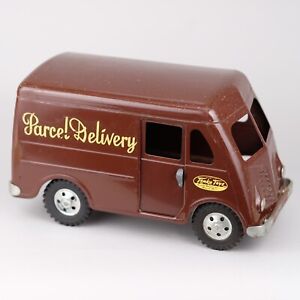 1954 Tonka Pressed Steel Brown Parcel Delivery Metro Van Minnesota USA Toy Truck