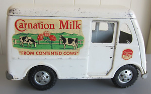 TONKA CARNATION MILK METROPOLITAN DELIVERY VAN 1956 ALL ORIGINAL- $18 SHIP!