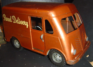 Tonka Pressed Steel Parcel Delivery Metro Van Toy Truck  ( 1957 Bronze color )