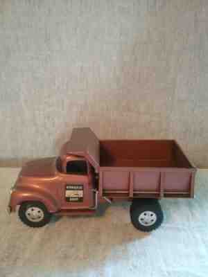 VINTAGE 50'S/60'S TONKA BROWN HYDRAULIC DUMP TRUCK