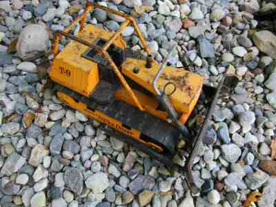 Vintage T-9 Mighty Turbo Diesel Tonka Dozer Tank TOY Works Pressed Steel