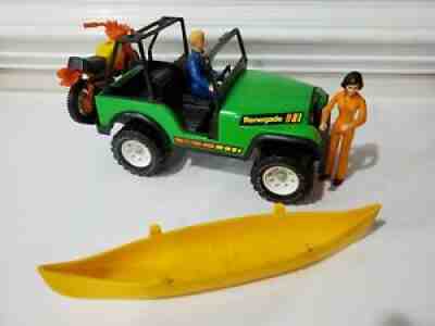 VTG METAL TONKA JEEP RENEGADE ADVENTURE OUTDOOR SET XR-101 CANOE DIRT BIKE LQQK!