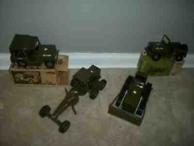 tonka grader bulldozer jeeps and boxes1960s originals very good tous originals..