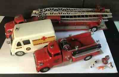 Tonka B- 212 1957 Fire Truck And Rescue Set No Box