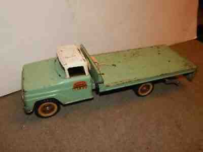 SUPER RARE ORIGINAL!! Vintage GREEN 1964 Tonka Toy Ramp Hoist Tow wrecker Truck