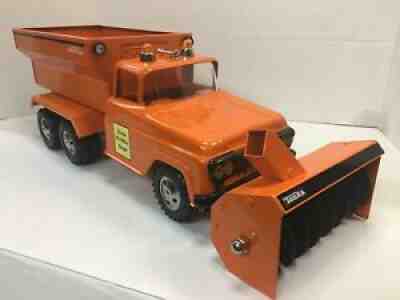 CUSTOM BUILT VINTAGE 1961 TONKA STATE HI-WAY SNOW BLOWER & SALT SPREADER TRUCK