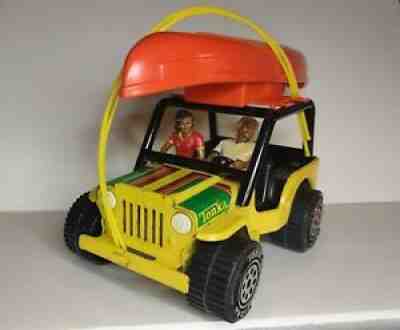 1982 Tonka Jeep Coleman Camping Set 1920 Near Complete 2 Play People Canoe Tent
