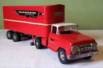 Tonka Toys Ford Cab Private Label THUNDERBIRD EXPRESS TT TRUCK 1960 ORIGINAL