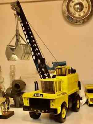 Mighty Tonka Crane/Clamshell No. 2940 Black Label 1960S Excellent Mint Condition