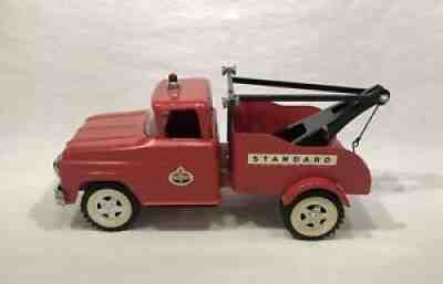 1961 Tonka Standard Oil Co. Wrecker Private Label Dually Tow Truck Original Cond