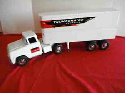 VINTAGE TONKA THUNDERBIRD EXPRESS SEMI TRUCK PRESSED STEEL 1959 ALL ORIGINAL