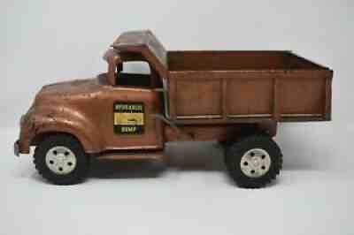 1950s Tonka Hydraulic Dump Truck Brown-Bronze Color