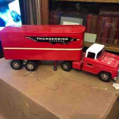 Vintage Tonka Thunderbird Express Semi Truck, Trailer, Pressed Steel 1960 - 24â?