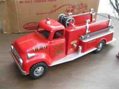 1956 #5 No. 950-6 Tonka Suburban Pumper, w/Box, BULLET TAIL LIGHTS Â - Rare Find