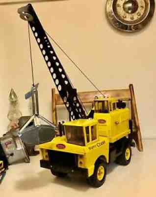 Mighty Tonka Crane/Clamshell No. 2940 1960â??s Pressed Steel Original Mint Cond ¼ ¼