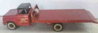 Vintage TONKA 1963 RAMP HOIST toy Truck repainted for restoration car hauler 21"