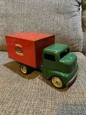 Vintage Tonka GMC Cabover Express Delivery Pressed Steel Toy Truck Nice