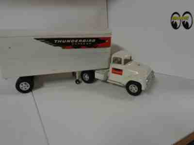 1957 Tonka White Thunderbird Semi 100% Original Tractor Trailer #34 Single Axle