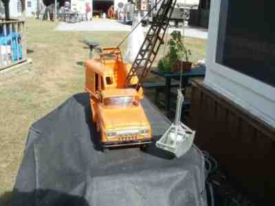 TONKA RARE 1961 STATE HIGHWAY CLAMSHELL CRANE TRUCK...