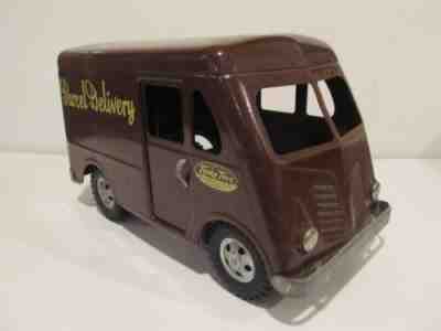 RARE 1954 - 1957 - TONKA TOYS - PARCEL DELIVERY - METRO VAN - BROWN - # 750-4