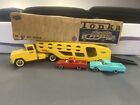 Vintage 1960's Tonka Car Carrier 840 Yellow Truck Pressed Steel Toy with Box