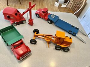 Rare Near Mint Tonka Toys 1954 775-4 Road Builders Set in Original  Box!