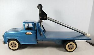 Scarce Vtg. 1960 Tonka Flatbed Power Boom Loader Truck