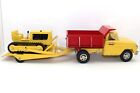 1961 Tonka #134 Grading Service, Dump, Trailer & Dozer in great played w/ HTF