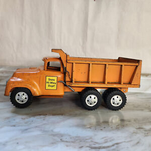 Rare 1957 Tonka  Big MIke Dual Hydraulic State Hi-Way Dept dump truck