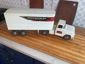 VINTAGE TONKA THUNDERBIRD TRACTOR TRAILER TRUCK 1959 ALL ORIGINAL NO REPAINT EXC