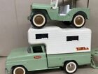 Vintage Tonka Outdoor Living Set, Camper, 1-Jeeps Clipper Boat, Motor, Nice Set!