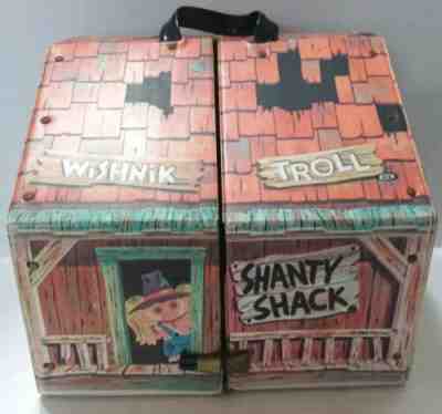 Vintage Wishnik Uneeda Troll Shanty Shack Carry Case House Viny Playset  *READ*