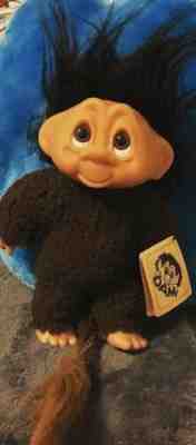Vintage DAM Troll Denmark Tiny tot Troldepus 9200 RARE with Tail
