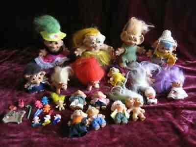 Vintage Lot Trolls Dam Things Uneeda Double Headed Horse Cow Pencil Topper 64-65